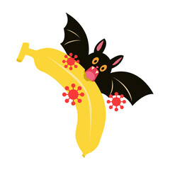 bat zoonosis. nipah virus transmission concept