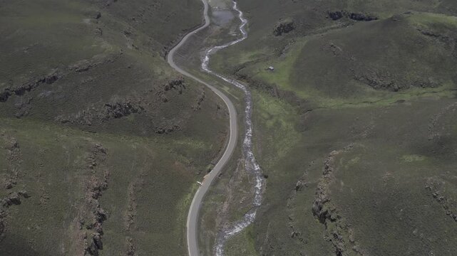 Aerial, Moteng Pass, Sani Pass Lesotho