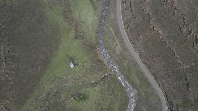 Aerial, Moteng Pass, Sani Pass Lesotho