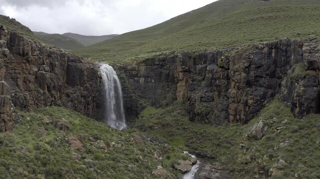 Aerial, Moteng Pass, Sani Pass Lesotho