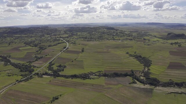 Aerial, Landscapes Of The Kingdom Of Lesotho