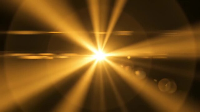 Golden Lens Flare - Bright Light Burst Effect for Graphic Design Video Editing and Digital Marketing Projects with a Dynamic Glow