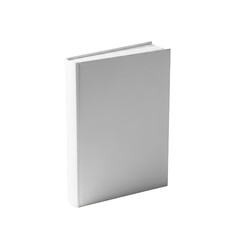 Standing book cover isolated on transparent background