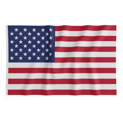 Obraz premium American flag icon isolated on transparent background