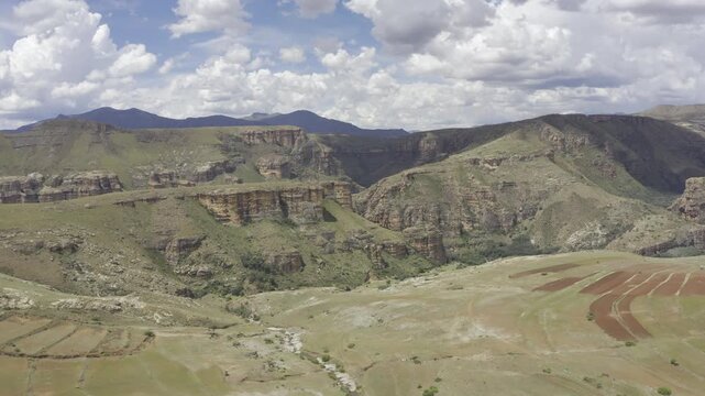 Aerial, Landscapes Of The Kingdom Of Lesotho