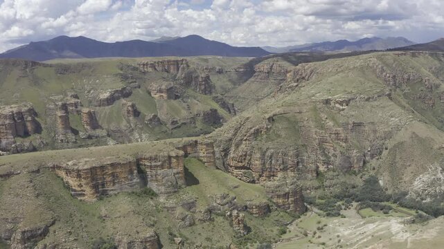 Aerial, Landscapes Of The Kingdom Of Lesotho