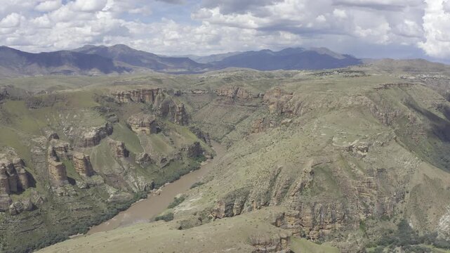 Aerial, Landscapes Of The Kingdom Of Lesotho