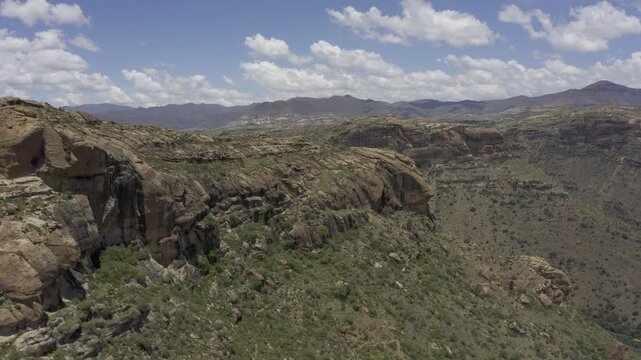 Aerial, Landscapes Of The Kingdom Of Lesotho
