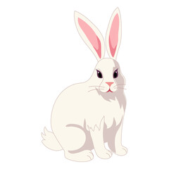 Obraz premium The white rabbit for the Easter set