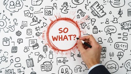 Executive Clarity  Hand Erasing Cluttered Whiteboard to Reveal Key Takeaway & Simple Core Message for Business Summary