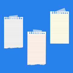 Torn Paper Notes Illustration