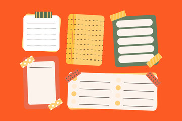 Cute Notebook Elements Set