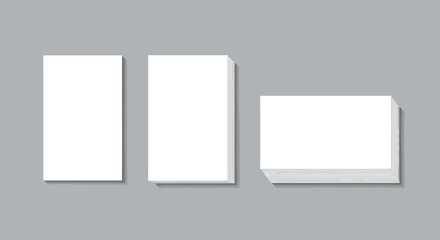 Naklejka premium Vertical and Horizontal Business Card Mockup 
