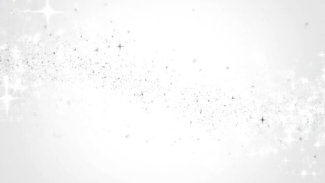 Abstract white and gray background with light sparkle effects, faint texture, a minimalist look
