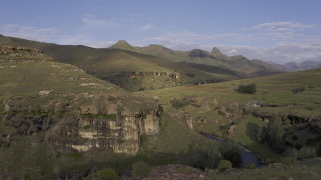Aerial, Landscapes Of The Kingdom Of Lesotho