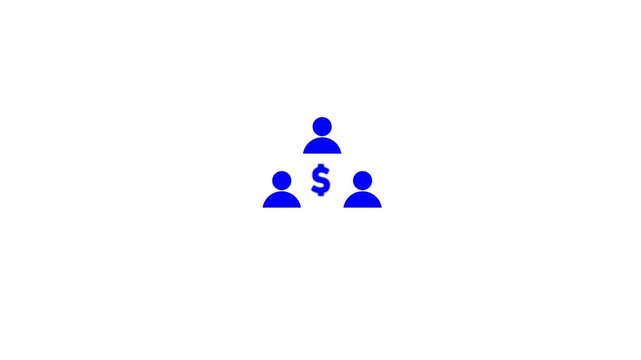 Investors icon motion graphics background animation.