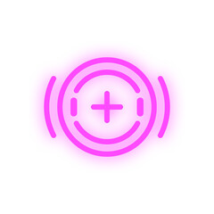 Obraz premium neon crosshair element