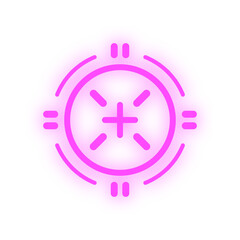 Obraz premium neon crosshair element