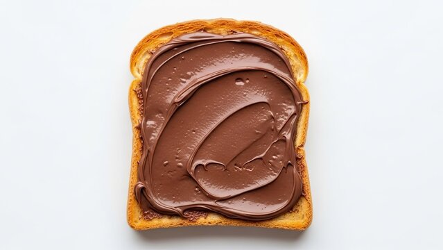 Toasted bread with chocolate spread