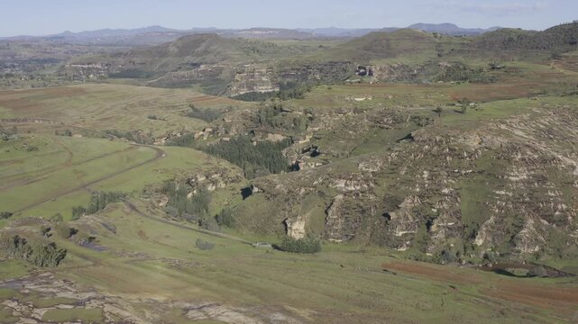 Aerial, Landscapes Of The Kingdom Of Lesotho