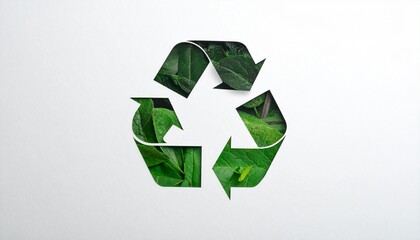 Obraz premium green recycle symbol