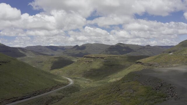 Aerial, Landscapes Of The Kingdom Of Lesotho