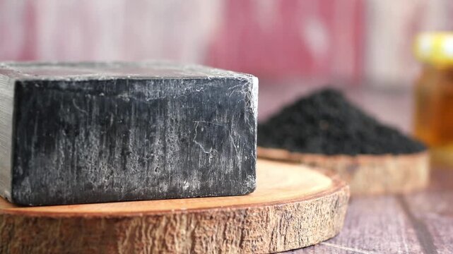 Black soap making and honey preparation in the kitchen