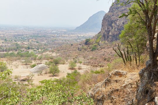 The mysterious Olmec ruins of Chalcatzingo located in Morelos, Mexico
