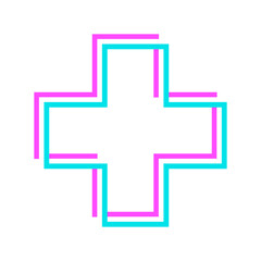 Fototapeta premium glitch shape