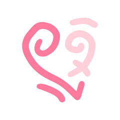 Obraz premium handdrawn art heart