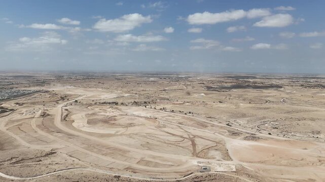 Aerial view of Be&rsquo;er Sheva city in Israel
