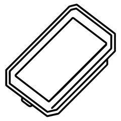Screen protector line art vector