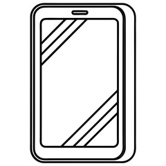 Screen protector line art vector