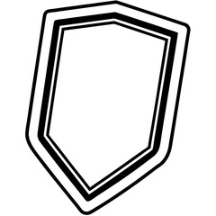 Screen protector line art vector