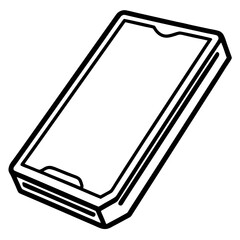 Screen protector line art vector