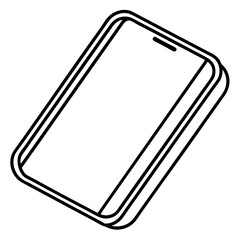 Screen protector line art vector