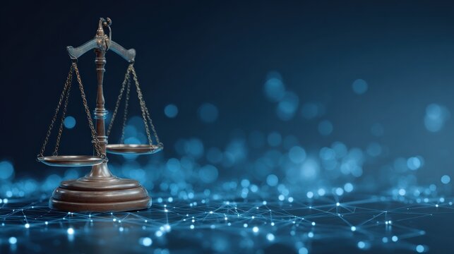 Balance scale on transparent background