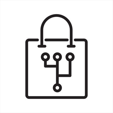 Metaverse Marketplace simple line icon