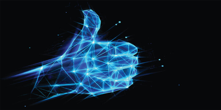 Abstract blue wave and smoke patterns dance with electric plasma energy and light to create a fractal science design of motion and shine against a dark space background