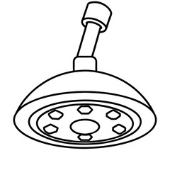 Surgical Light line art vector