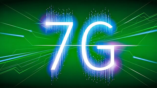 7g future wireless network technology digital concept
