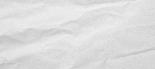 Fototapeta premium Abstract white crumpled and creased recycle paper texture background