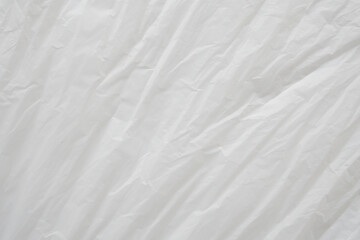 Fototapeta premium Crumpled White Plastic Sheet Surface Texture Background