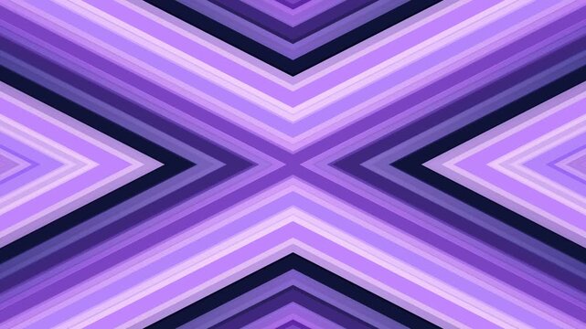 Abstract geometric pattern featuring a symmetrical arrangement of converging and diverging stripes in various shades of purple and violet, creating a dynamic and modern visual design