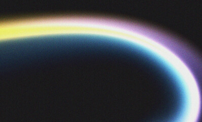 Colorful yellow purple cyan abstract background with grainy light leak effects