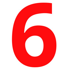 Colorful Gradient Number Six on Black Background, Modern Minimal Typography Digit with Neon Rainbow Effect for Digital Design, Posters, Branding and Infographics