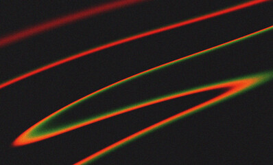Contrasting green and red grainy gradient background with artistic light and shadow play
