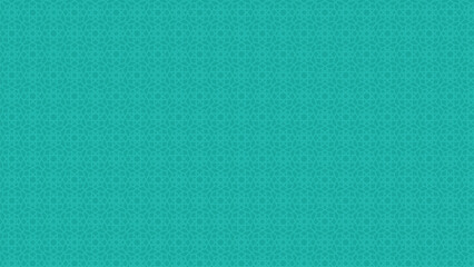 Fototapeta premium Vibrant teal geometric pattern with intricate designs