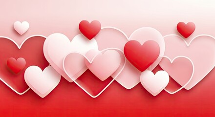 Valentine's Day Hearts Background