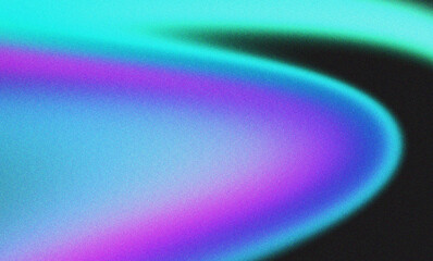 Playful cyan purple and pink abstract background with colorful grainy light leak effects